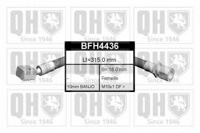 QUINTON HAZELL bfh4436 -  Тормозной шланг